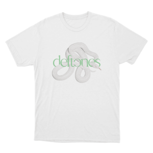 Interlaced Snake Logo Unisex T Shirt White