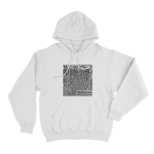 Wires Unisex Hoodie White